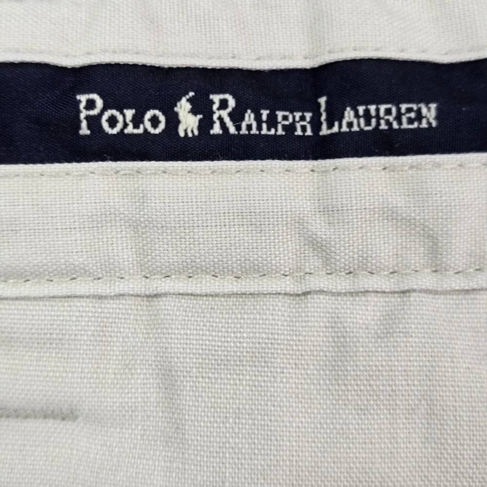 Polo Ralph Lauren Men Pants‎ 38X30 Beige Chino Twill Button Relaxed 26